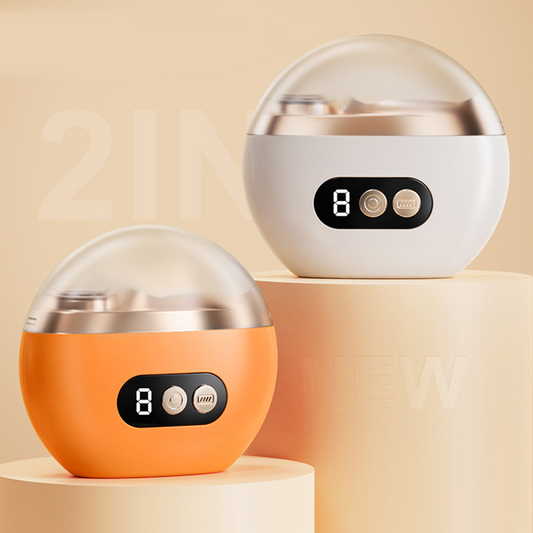 💎 50% OFF NOW! 💎 All-in-One Electric Nail Clipper – Grinding, Cutting & Polishing with LED Light & Dust Storage (White/Orange) ⚡💅