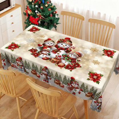 🎄 LIMITED-TIME 50% OFF! 🎁 Stylish Christmas Printed Tablecloth – Stain Resistant, Wrinkle-proof, Easy Wash ✨