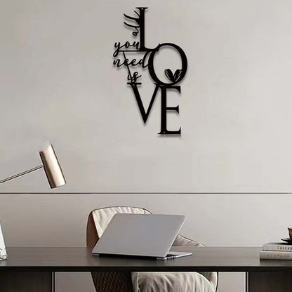 🖼️ LIMITED-TIME 50% OFF! ✨ Black Metal Sign Wall Art – Artistic Typography, Heartwarming Slogans, Durable Home Decor 🏡