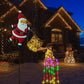 🎅 50% OFF FLASH SALE! ✨Solar Christmas Santa Decor Lights – Weather‑Resistant, 5 Styles 🎁
