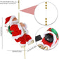 🎁Christmas Sale 50% OFF🎅Electric Fireplace Climbing Santa Claus Musical Toys🎄