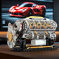💎 50% OFF! 💎 OHV V8 Small-Block Engine Model Kit – 692-Piece Transparent, Motorized & Fully Functional Building Set 🔧🌀