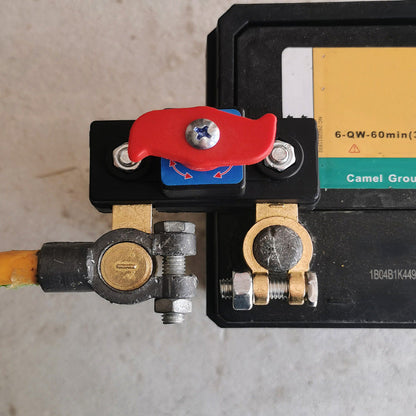 🚗 LIMITED-TIME 33% OFF! ✨ Car Battery Disconnect Switch – Brass, 12-24V, One-Hand Operation 🔋