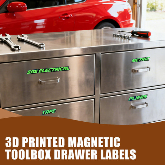 🧰 LIMITED-TIME 50% OFF! ✨ 3D Magnetic Toolbox Drawer Labels – High Contrast, Durable PLA 🏷️