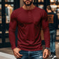 💎 50% OFF! 💎 Men’s Slim Fit Henley Long Sleeve T-Shirt – Breathable, Refined & Perfect for Layering 👔👕