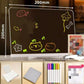 🖍️ LIMITED‑TIME 50% OFF! ✨ Erasable Light‑Up Acrylic Drawing Board with Stand, DIY Transparent LED Message Sign – Luminous, Reusable, Creative ✨