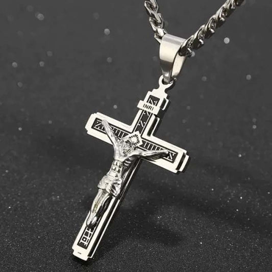 ⛪ LIMITED-TIME 50% OFF! ✨ Delicate Cross Necklace – Stainless Steel, Timeless, Elegant ⭐