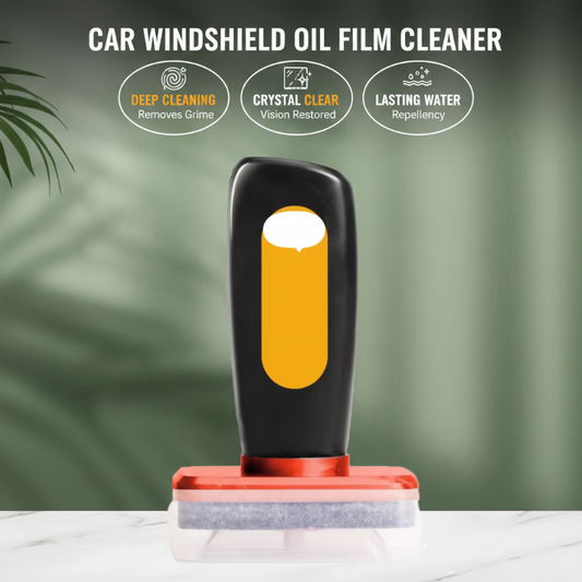💎 50% OFF! 💎 Car Windshield Oil Film Cleaner – Deep Clean + Hydrophobic Coating & Built-in Applicator for Crystal-Clear Vision 🚗✨