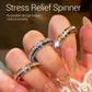 🎉 2026 Sale — Over 39,000 Sold! 💍 Titanium Steel Rotatable Spinner Ring with Zirconia – Stress-Relief & Sparkle ✨