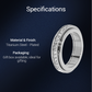 🎉 2026 Sale — Over 39,000 Sold! 💍 Titanium Steel Rotatable Spinner Ring with Zirconia – Stress-Relief & Sparkle ✨