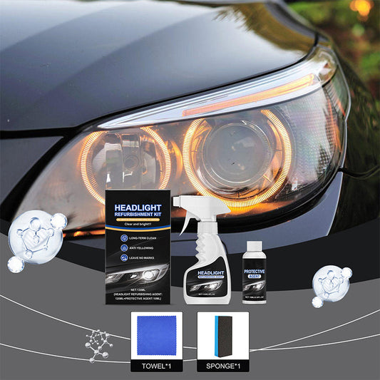 🚗✨ 50% OFF! Automotive Headlamp Restoration Fluid – Restores Clarity, Adds UV Protection & Works in Minutes (No Tools Needed!)