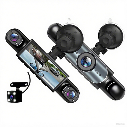 💎 60% OFF! 💎 24-Hour Parking Guard Dash Cam – 360° 4-Lens Coverage, 1080P HD & Night Vision 📹🌙