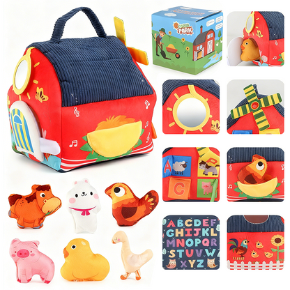 🐮 LIMITED‑TIME 50% OFF! ✨ Interactive Plush Farm House Toy Set for Kids – Educational, Soft‑Fabric, Portable Storage ✨