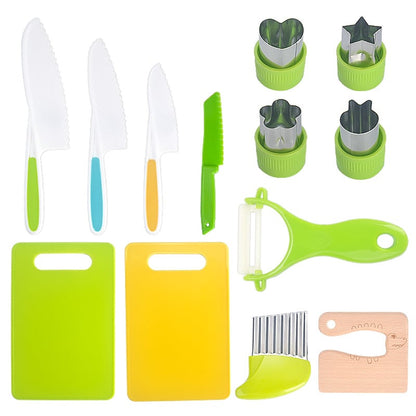 💎 50% OFF! 💎 Montessori Kitchen Set for Kids – Safe Knives, Cutting Boards & Cookie Cutters for Little Chefs 🍓🔪