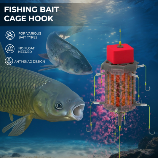 🎣 50% OFF! Reverse Bottom Bait Cage Rig – Anti-Snag, No Float Needed, Catches Big Fish Effortlessly! 🐟✨
