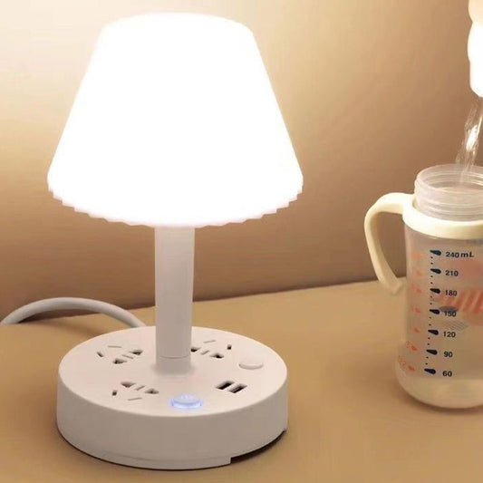 🔥✨Table Lamp with USB Port and Outlet