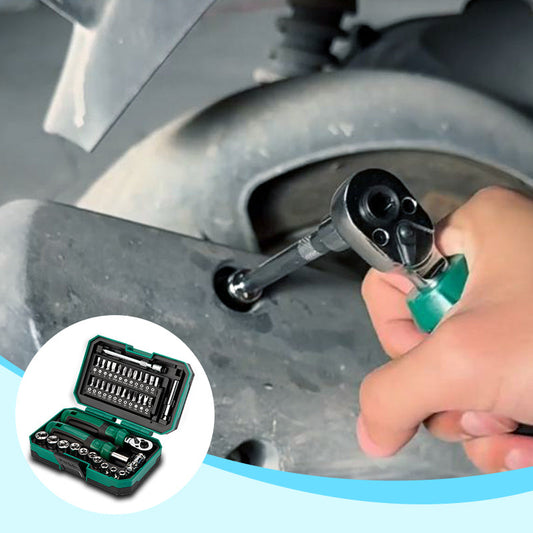 📢📢55% OFF! Portable 40-Piece Multi-Functional Screwdriver Set – Hardened Steel, Ergonomic & Ratchet Wrench 🔧💼