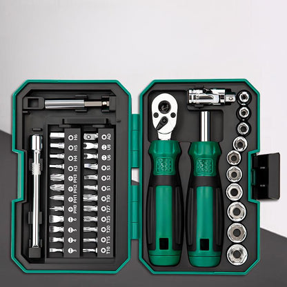📢📢55% OFF! Portable 40-Piece Multi-Functional Screwdriver Set – Hardened Steel, Ergonomic & Ratchet Wrench 🔧💼