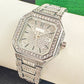 📢📢60% OFF! Luxury Square Rhinestone Watch – Dazzling Sparkle, Scratch-Resistant & Secure Clasp! ✨⌚