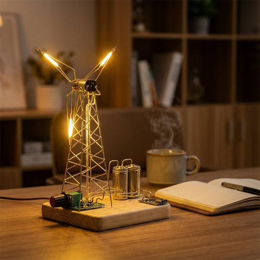 🪁 50% OFF! DIY Retro Windmill Night Light Kit – Dynamic Breathing Effect & Premium Copper Craftsmanship 🌟