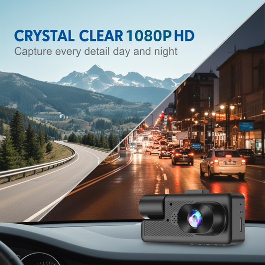 📹 LIMITED-TIME 54% OFF! ✨ 3-Channel 1080P Dash Cam with WiFi – Front, In-Car, Rear 📼
