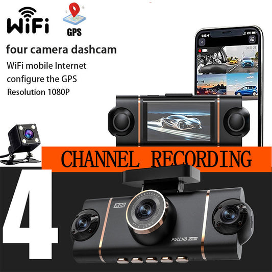 🔥LAST DAY SALE 50% OFF🔥4-Channel HD Dashcam with Front Interior Rear Recording