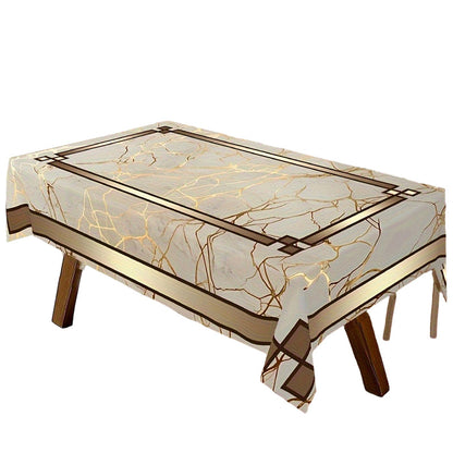 ⏳Time-Limited Special! ⏰ Waterproof Marble-Print Tablecloth – Elegant, Spill-Resistant & Easy-Clean for Indoor/Outdoor Dining! 🍽️✨