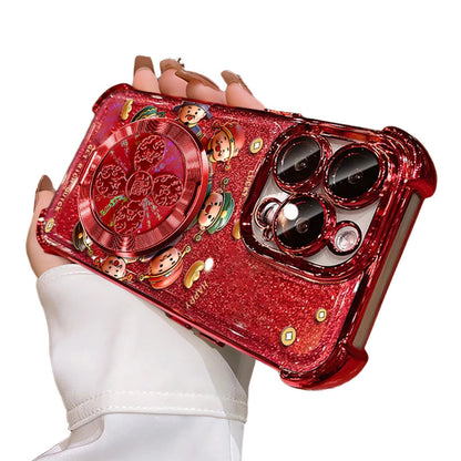 📢📢50% OFF! 🎖️ Phone Case With 360° Rotatable Magnetic Kickstand – God of Wealth Design, Stress Relief Spinner & Ultimate Protection! 📱🌀