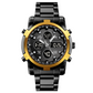 📢📢50% OFF !! ⏰ Men's Waterproof Military Analog-Digital Watch – Bold 48mm Dial, Multi-Function Display & Stainless Steel Strap 🕒 waterproof