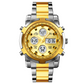 📢📢50% OFF !! ⏰ Men's Waterproof Military Analog-Digital Watch – Bold 48mm Dial, Multi-Function Display & Stainless Steel Strap 🕒 waterproof