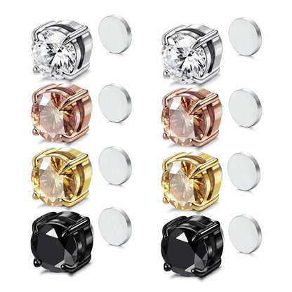 🔥 Hot Sale 50% OFF 🔥No Piercing Needed Magnetic Zirconia Stud Earrings