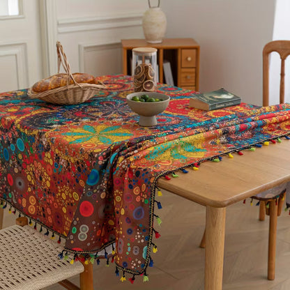 📢📢50% OFF! 🎨 Decorative Printed Tablecloth – Waterproof, Heat-Resistant & Non-Slip for Every Occasion! 🍽️✨