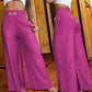 🎉 60% OFF! 👖 WOMEN'S HIGH-WAIST WIDE-LEG TROUSERS – BELT ACCENT & VERSATILE