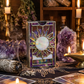 📢📢50% OFF! Mystical Iridescent Tarot Deck Holder – Handcrafted Stained-Glass Box with Shimmering Rainbow Finish & Sacred Display Window! 🌈🔮