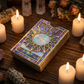 📢📢50% OFF! Mystical Iridescent Tarot Deck Holder – Handcrafted Stained-Glass Box with Shimmering Rainbow Finish & Sacred Display Window! 🌈🔮