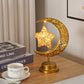 📢📢50% OFF! 🌙✨ Decorative LED Moon Light Table Lamp – Realistic Lunar & Star Design with Warm Golden Glow for Bedrooms, Desks & Dreamy Spaces!