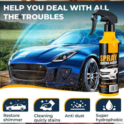 💎 -50% ON 3-IN-1 SIO₂ CERAMIC QUICK COAT SPRAY! 💎 Hydrophobic Shield, Scratch Repair & Enhanced Gloss ✨