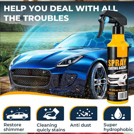 💎 -50% ON 3-IN-1 SIO₂ CERAMIC QUICK COAT SPRAY! 💎 Hydrophobic Shield, Scratch Repair & Enhanced Gloss ✨