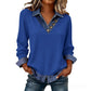 🎉👚 60% off ⚡ Women's Patchwork Denim Collar Faux 2-Piece Top – Effortless Layered Look, V-Neck & Premium Comfort! 🌸👖