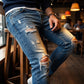 💎 50% OFF! 💎 Stylish Distressed Skinny Jeans for Men – Slim Tapered Fit, Breathable Cotton & Edgy Ripped Details 👖🔥