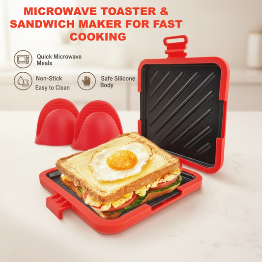 💎 -50% ON THE MICROWAVE SANDWICH MAKER! 💎 Fast Cooking, Non-Stick & Safe Silicone for Crispy Treats ✨