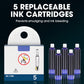 🖊️ LIMITED-TIME 50% OFF! ✨ Retractable Fountain Pen Set – Quick-Dry, Fine Tip, 5 Extra Cartridges 📝