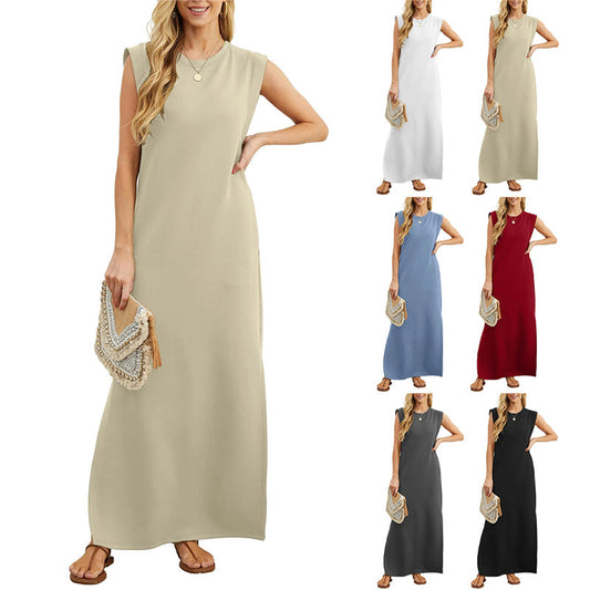 💎 -50% ON WRINKLE-FREE SUMMER DRESS! 💎 Breathable Cotton, Split Hem & Flowy Fit for Women👗☀️