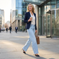 ✨🔥 60% di sconto! Jeans a vita alta e gamba larga con orlo sfilacciato – Silhouette allungata, look moderno e comfort tutto il giorno