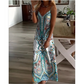 🎁2026 New Arrivals 50% OFF💥Women’s Retro Print V-Neck Sleeveless Maxi Dress