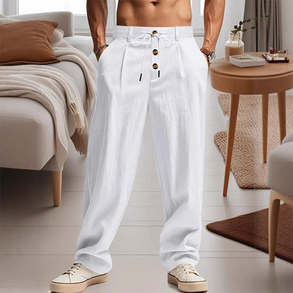 👖 LIMITED-TIME 50% OFF! 💥 Men's Casual Drawstring Pants – Breathable Linen, Loose Fit, Everyday Versatility ✨