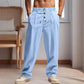 👖 LIMITED-TIME 50% OFF! ✨ Men's Casual Drawstring Pants – Breathable Linen, Loose Fit & Decorative Buttons for Everyday 🍂
