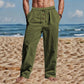 👖 LIMITED-TIME 50% OFF! ✨ Men's Casual Drawstring Pants – Breathable Linen, Loose Fit & Decorative Buttons for Everyday 🍂