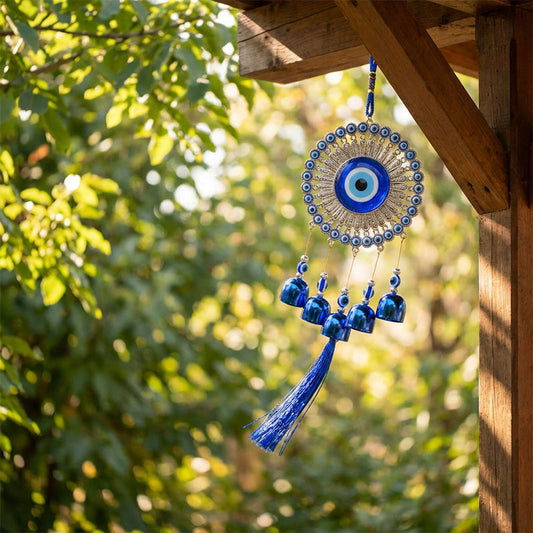 🔮 60% OFF! ✨ Nazar Amulet Wind Chime – Authentic Protection, Soothing Bells & Spiritual Symbolism for Home or Gift 🌬️