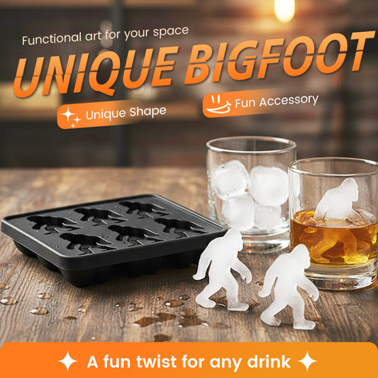 💎50% OFF! 💎 Bigfoot Silicone Ice Cube Mold Tray – Slow-Melting Sasquatch Cubes, BPA-Free & Party-Ready